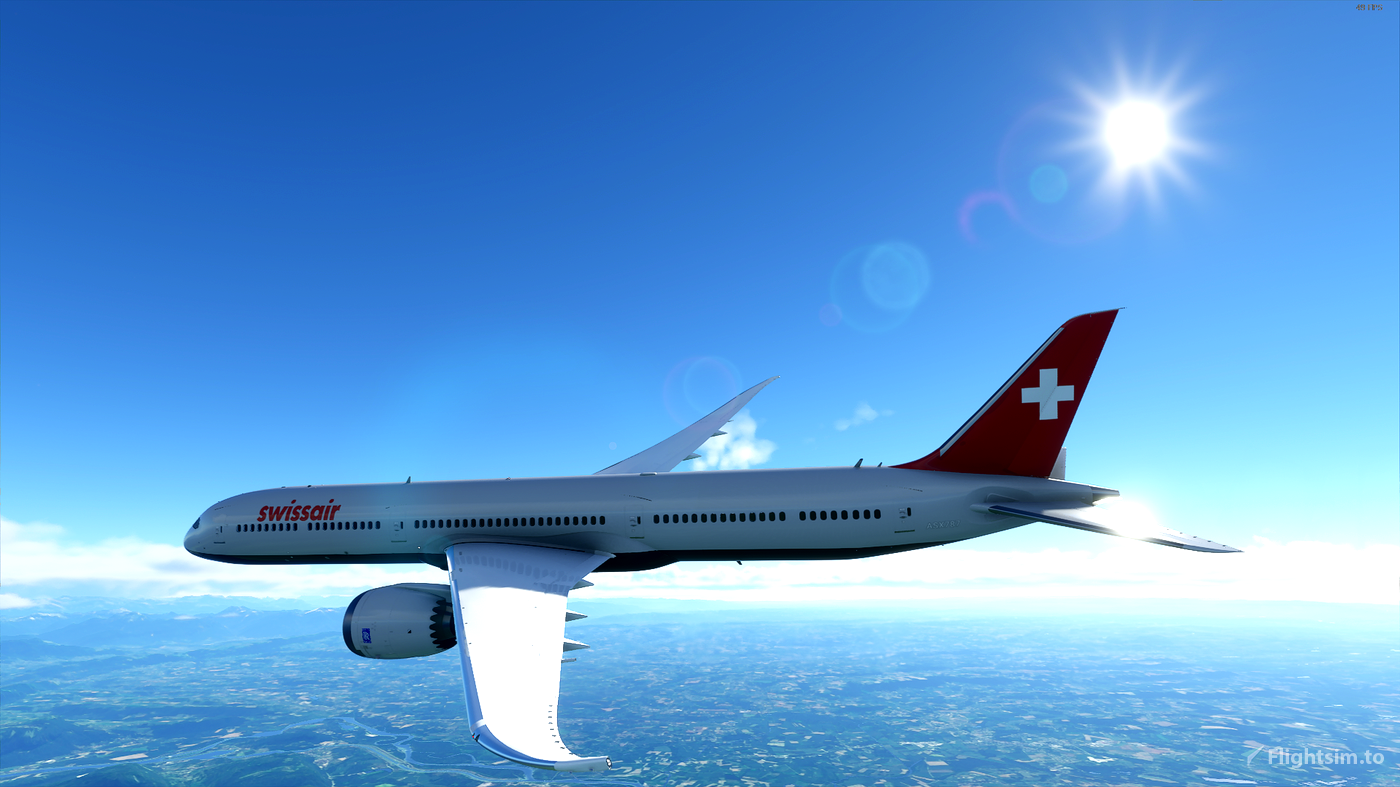 B787 SwissAir | 4K für Microsoft Flight Simulator | MSFS