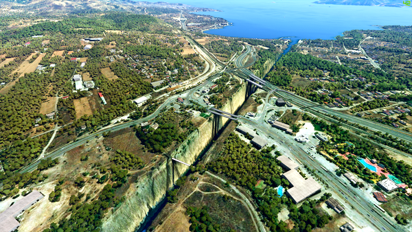 Corinth Canal - Fixes Improvements and additions - for Microsoft Flight Simulator