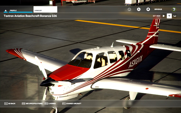 Bonanza alternate color stripes (11 colors) - for Microsoft Flight Simulator
