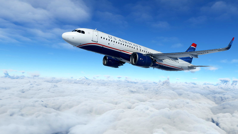 US Airways Livery - A320 for Microsoft Flight Simulator | MSFS