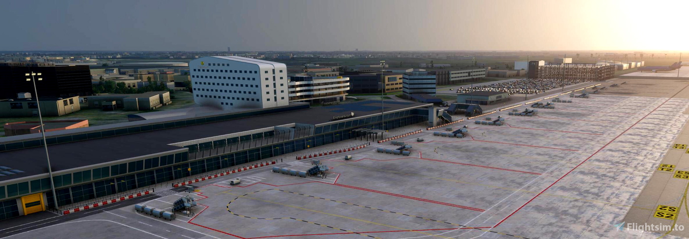 Eindhoven Airport / EHEH - incl Custom Buildings Image Flight Simulator 2020