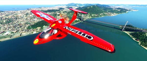 AKIRA ICON A5 + cockpit red & black - for Microsoft Flight Simulator