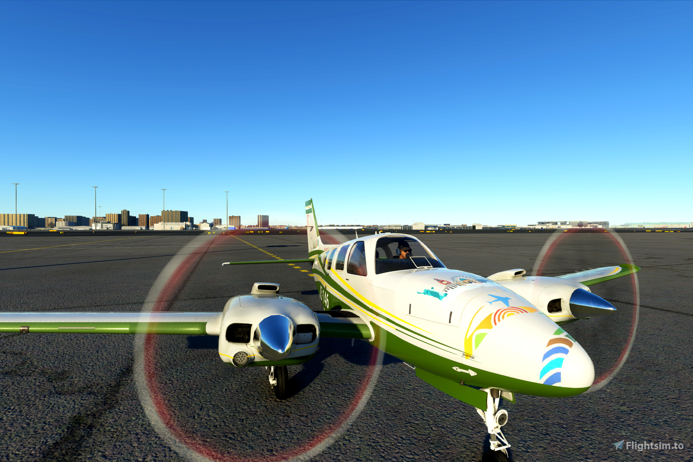 Beechcraft Baron G58 'World Tour' (2 liveries) para Microsoft Flight