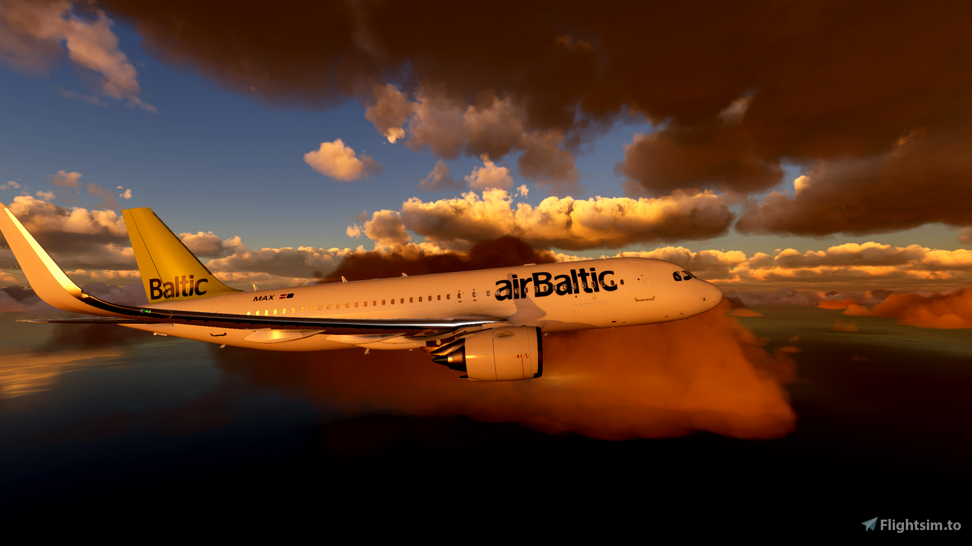 Air Baltic A320 » Microsoft Flight Simulator