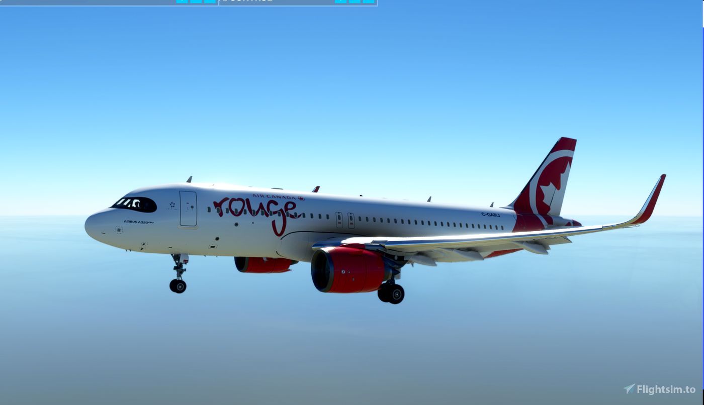 A320Neo Air Canada Rouge -8K voor Microsoft Flight Simulator | MSFS