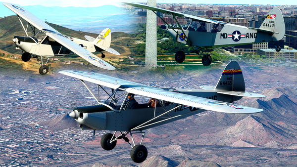 National Guard L-4 Piper Cub Series - for Microsoft Flight Simulator