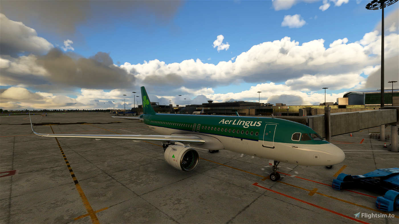 Aer Lingus A320 Neo Classic Livery [4k] voor Microsoft Flight Simulator