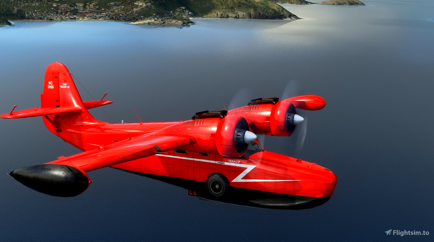 Grumman Goose NC3055 Texaco for Microsoft Flight Simulator MSFS