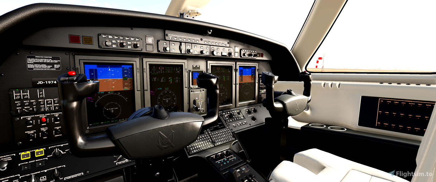 Cockpit Livery Citation Cj4 Black Creme Creme Microsoft Flight Simulator