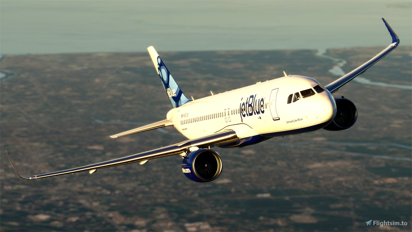 [A32NX] Jetblue A320neo blueberries tail N627JB(8k) for Microsoft ...