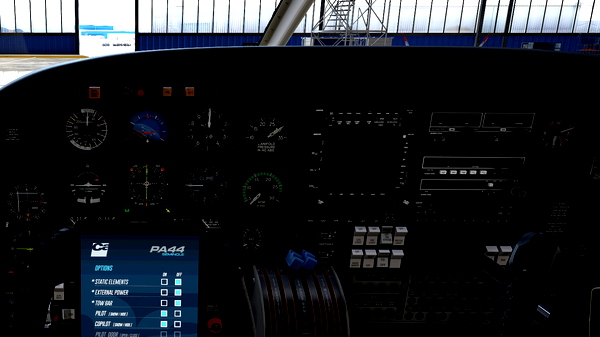 Piper PA44 Seminole - Cleaner and less worn Interior (incl. Darker Cockpit Panel) - for Microsoft Flight Simulator