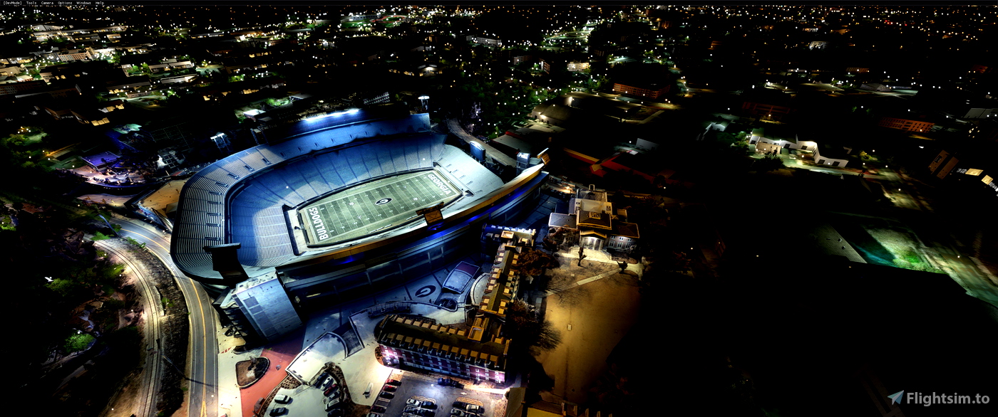 Outubro 2018 Atenas Geórgia Eua Vistas Aéreas Sanford Stadium Que