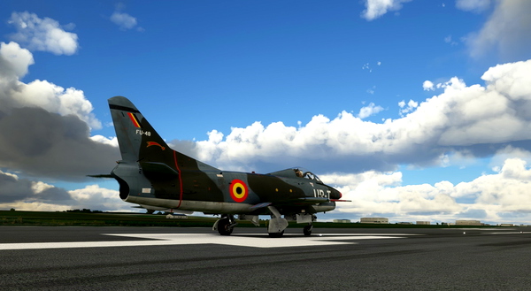 Fiat G-91 Belgian Air Force No.2 squadron UR-T - for Microsoft Flight Simulator