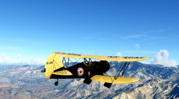 Waco YMF-5 NR46M US Mail - for Microsoft Flight Simulator