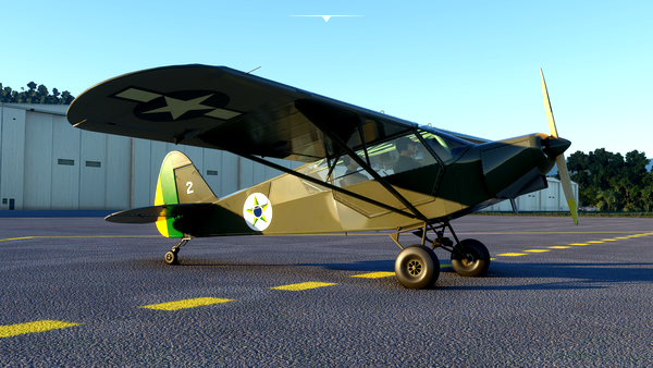 Zlin Savage Cub / L-4H Grasshopper 1st E.L.O. adaptation / Brazilian Expeditionary Force - for Microsoft Flight Simulator