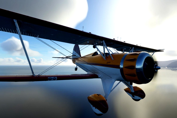 Carenado WACO YMF-5 in Memory of Jane Wicker and her pilot Charlie Schwenker - for Microsoft Flight Simulator