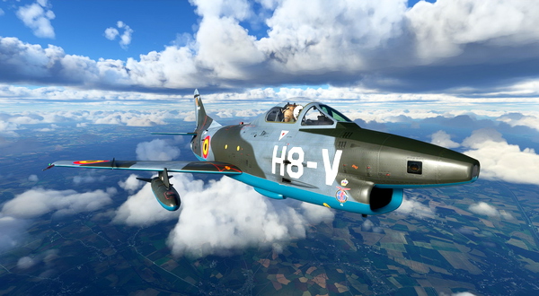 Fiat G-91 Belgian Air Force No.42 squadron H8-V - for Microsoft Flight Simulator