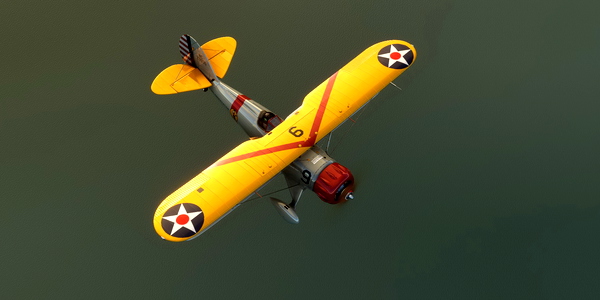 Waco YMF-5 NC26636 Observer Corps - for Microsoft Flight Simulator