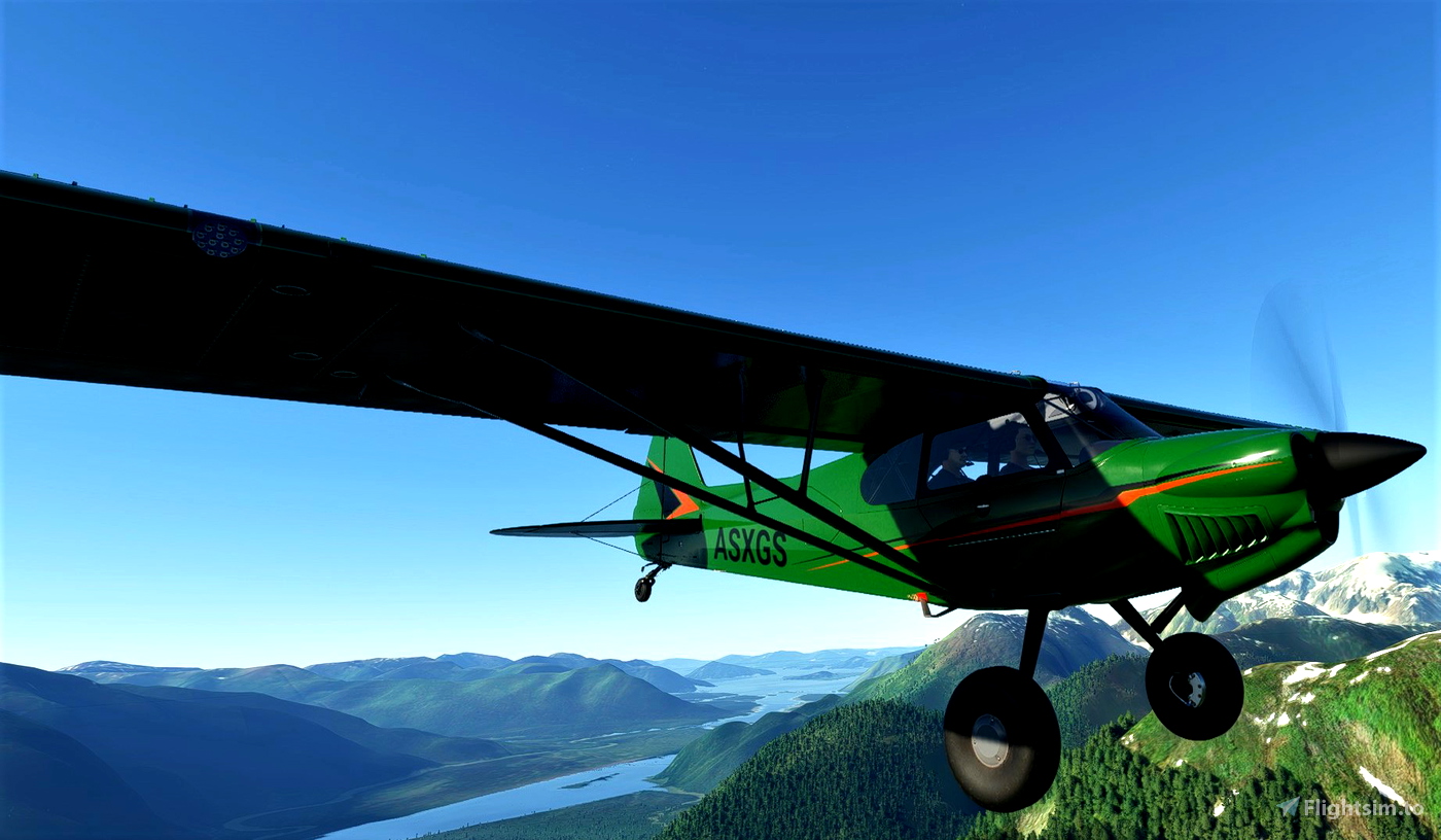 NC76 Xcub Striped Livery for Microsoft Flight Simulator | MSFS