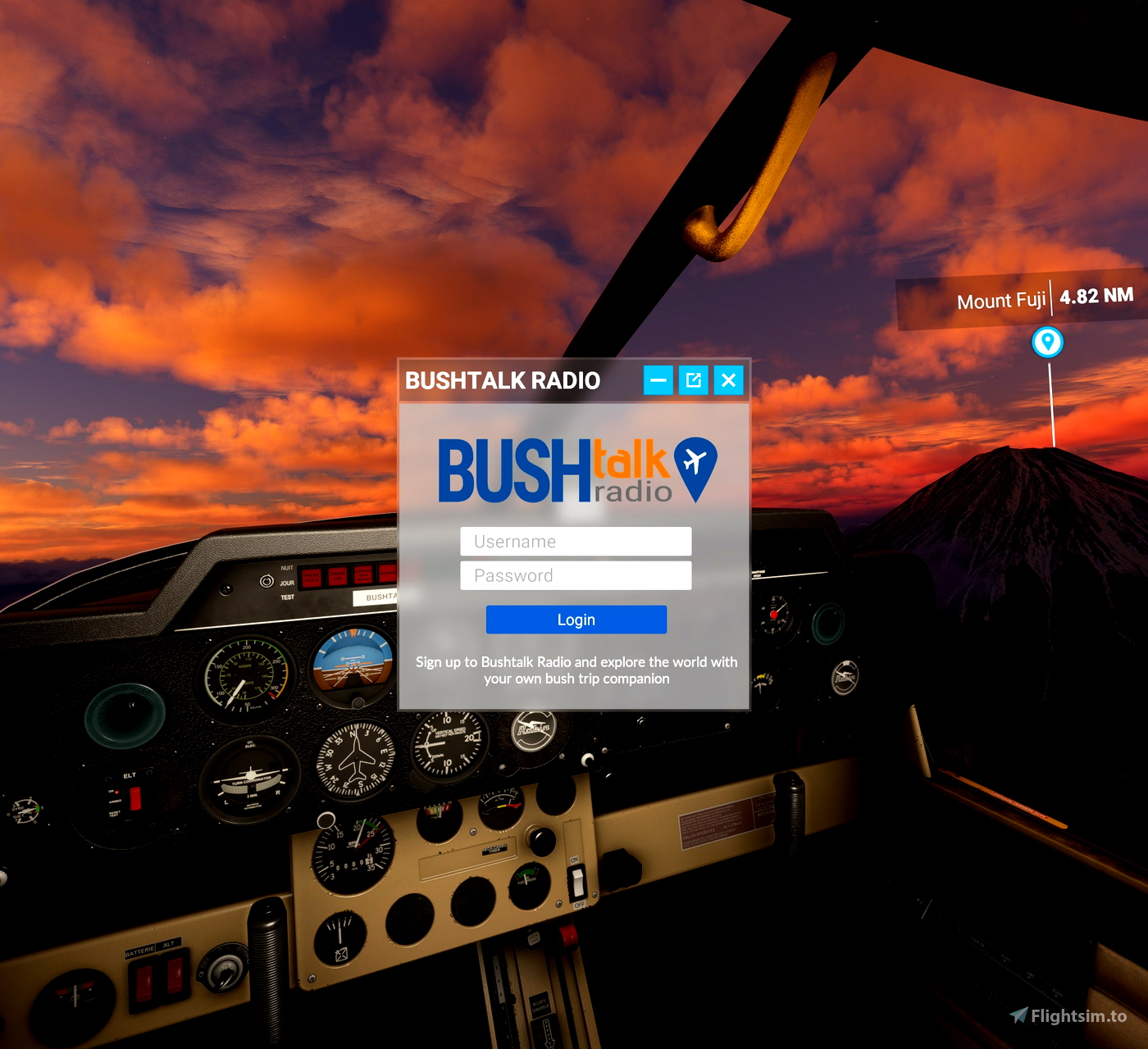 a & b) Google Earth Flight Simulator view showing fly-by of Mont