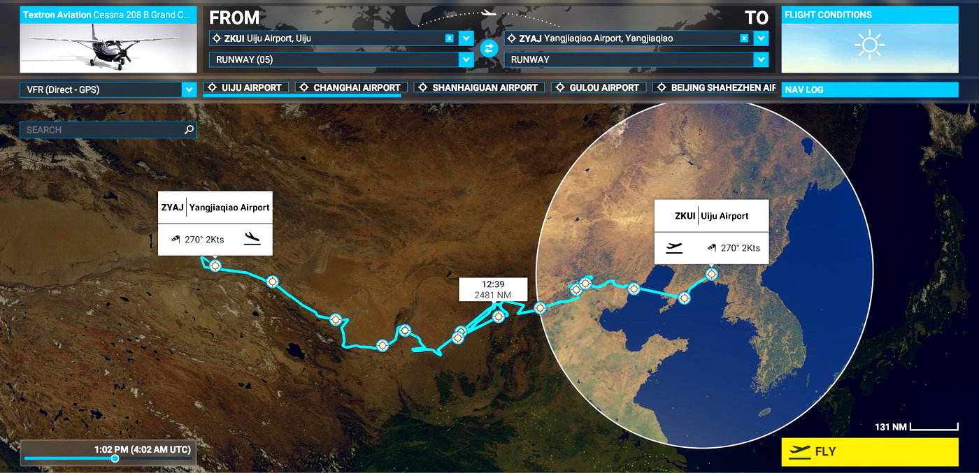 Microsoft Flight Simulator lets you fly through China, where the