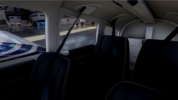 Piper PA44 Seminole - Dark Grey Interior with Dark Cockpit Panel - for Microsoft Flight Simulator
