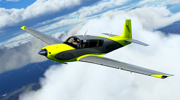 Neon Slate Livery for Carenado Mooney - for Microsoft Flight Simulator