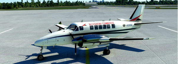Beech 99 Allegheny Commuter-- Original Livery - for Microsoft Flight Simulator