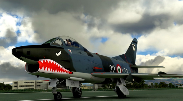 Fiat G-91 Italian Air Force 30-20 - for Microsoft Flight Simulator