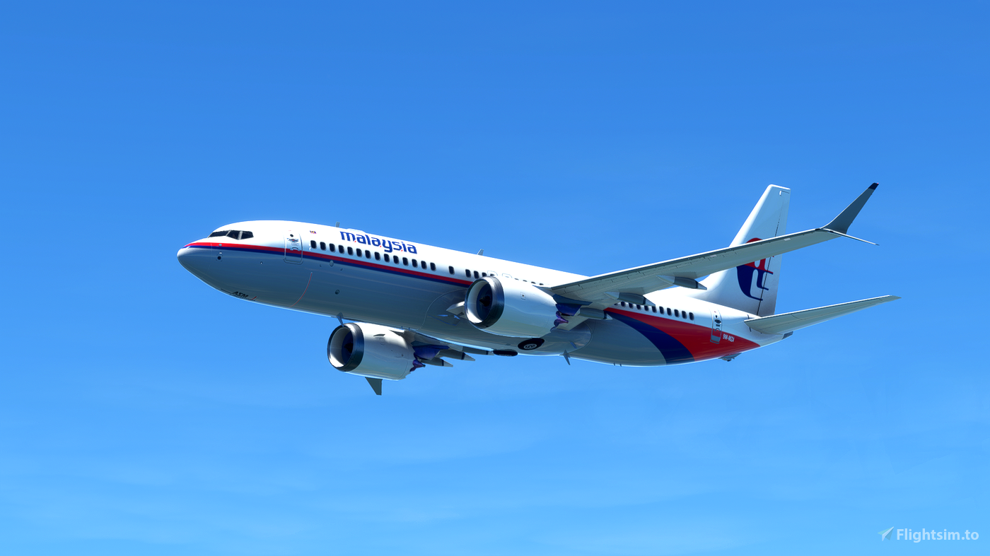 B737-800 MAX MALAYSIA AIRLINES 9M-MZA für Microsoft Flight Simulator | MSFS