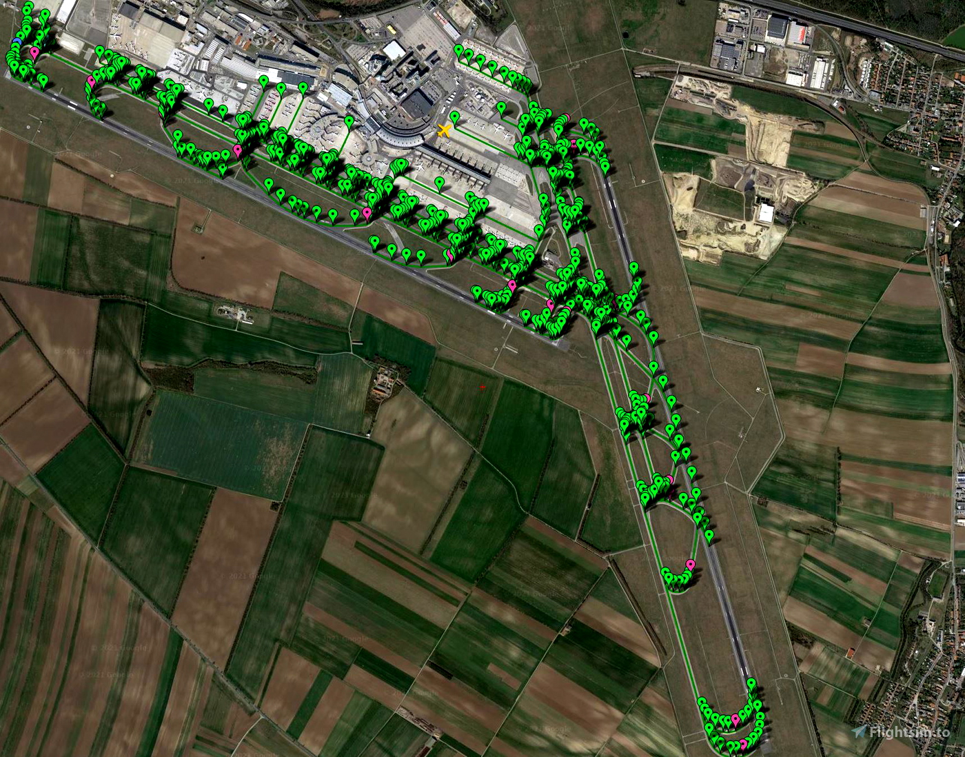 Pilot2ATC - LOWW Taxiways & Gates, Austria for Microsoft Flight ...