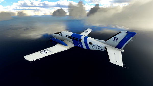 Virtualcol Beech 99 in HCG colors - for Microsoft Flight Simulator