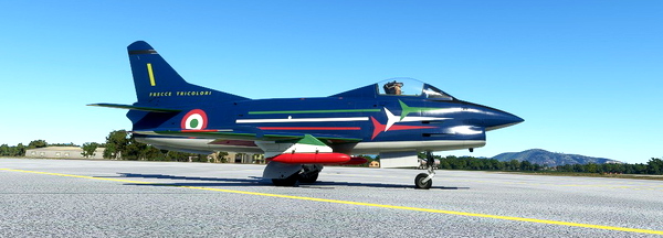Fiat G-91 Italian Air Force Frecce Tricolori #1 to #6 - for Microsoft Flight Simulator