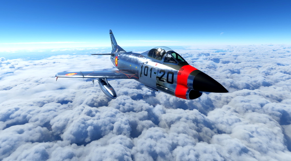 Fiat G-91 Spanish Air Force 101-20 - for Microsoft Flight Simulator