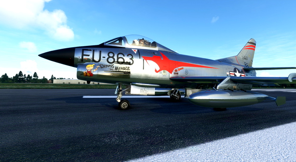 Fiat G-91 US Air Force FU-863 'Dennis the Menace' - for Microsoft Flight Simulator
