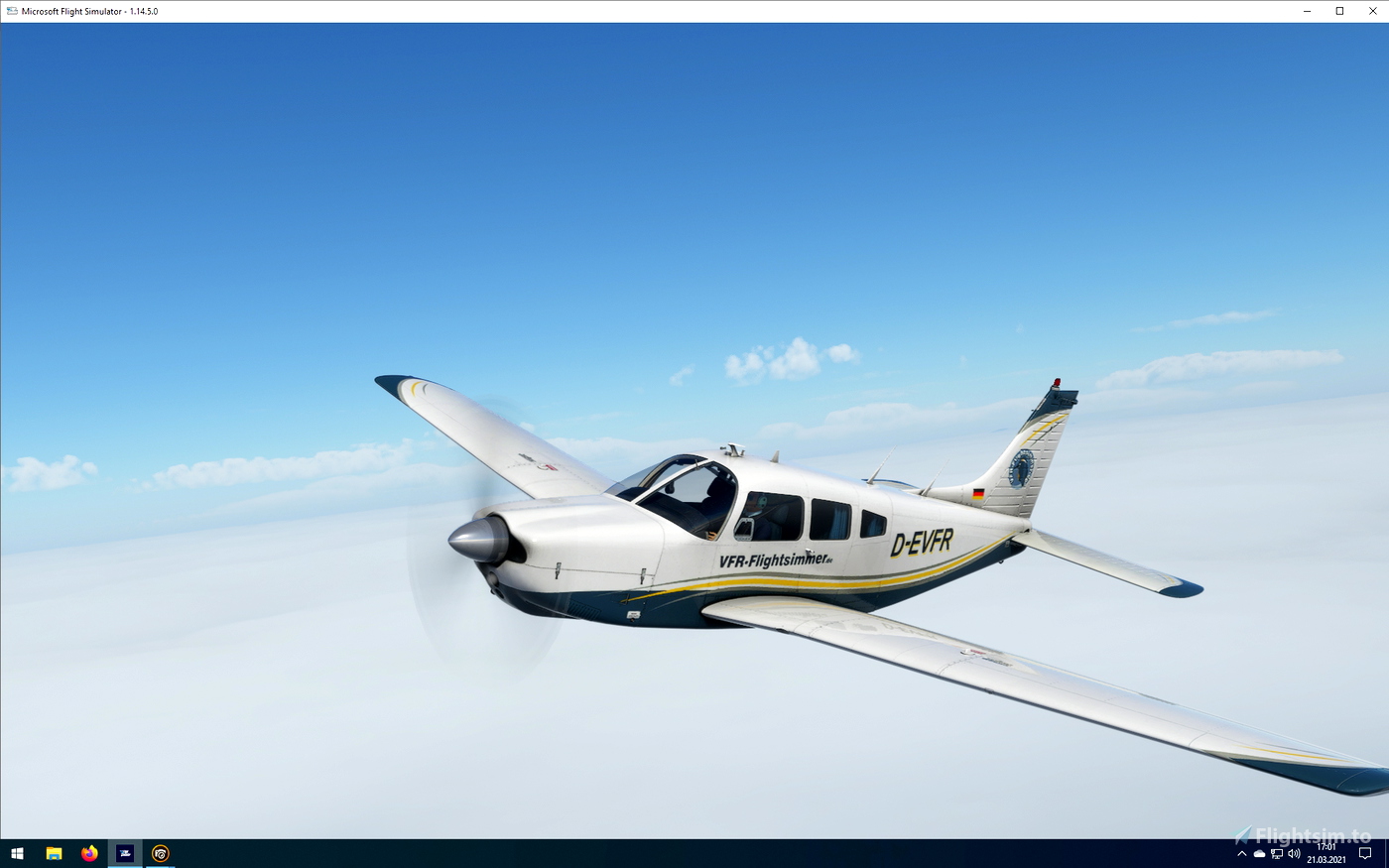 JF Piper Arrow III D-EVFR VFR-Flightsimmer#2 for Microsoft Flight ...