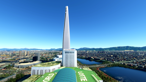 Lotte World Complex in Seoul, South Korea - for Microsoft Flight Simulator
