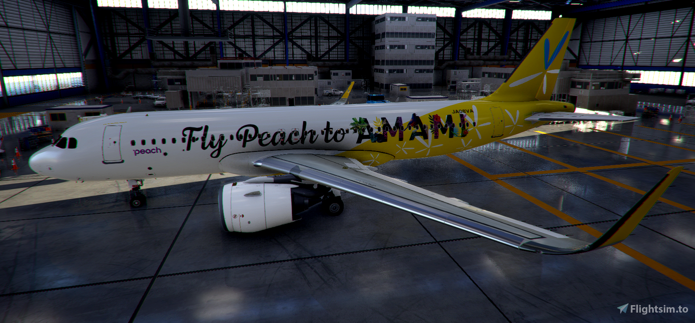 A320neo Peach Aviation (Vanilla Air & Fly Peach to AMAMI) [4K] for