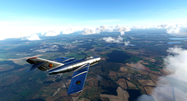 MIG-15 East German Air Force #48 - for Microsoft Flight Simulator