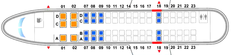 CRJ-700 Cabin Layout for United Express/SkyWest for Microsoft Flight ...