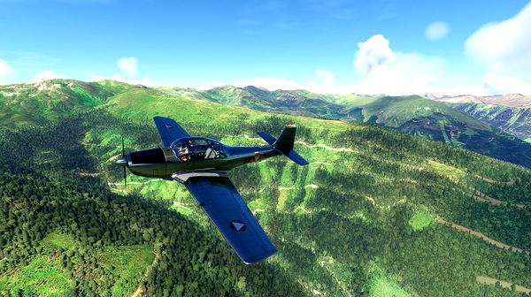 AT Simulations Focke-Wulf/Piaggio P.149 Bundesheer 3E-AB (Austrian Airforce) repaint - for Microsoft Flight Simulator