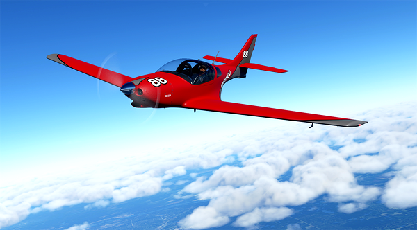 Matte Red and Grey Livery for Vertigo - for Microsoft Flight Simulator