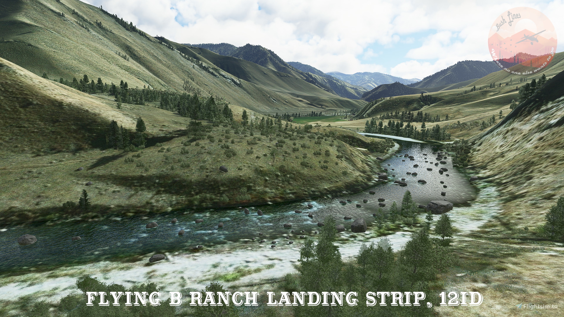 Flying B Ranch Landing Strip 12ID, Idaho, USA For Microsoft Flight ...