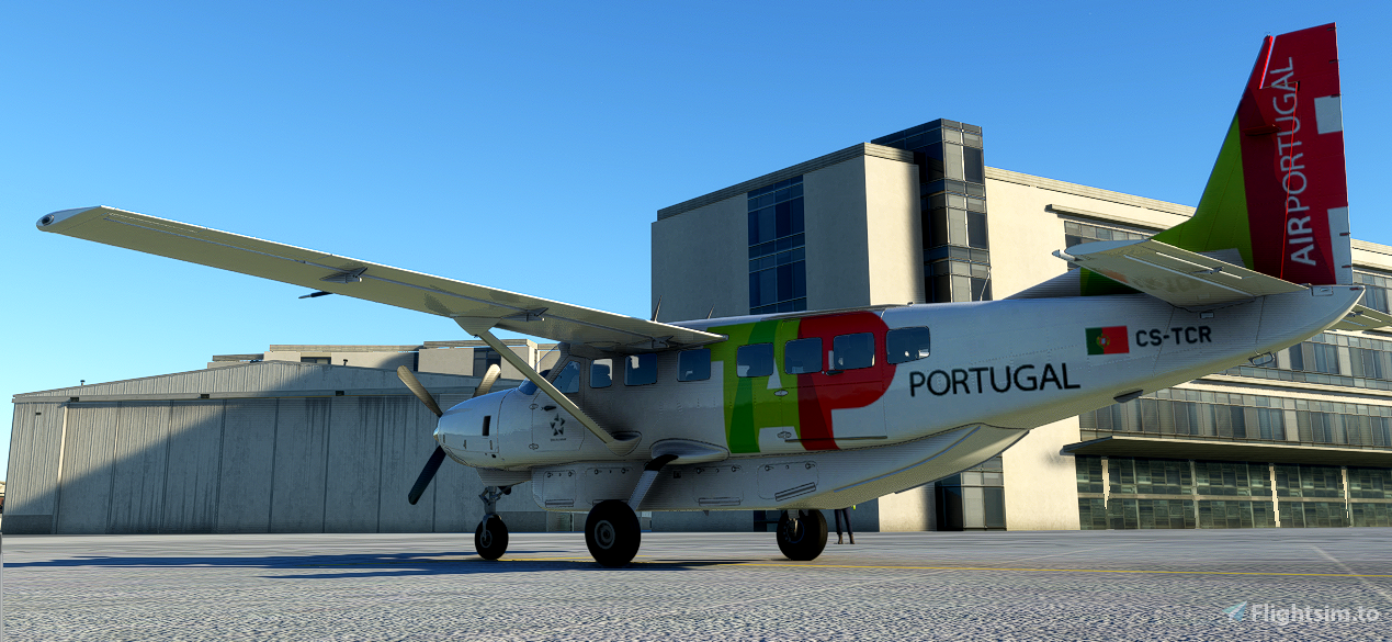 Cessna 8b Grand Caravan Tap Air Portugal 4k Fictional Microsoft Flight Simulator