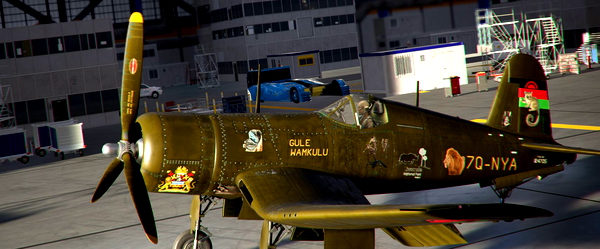 milviz corsair 7Q-NYA Chewa brown - for Microsoft Flight Simulator