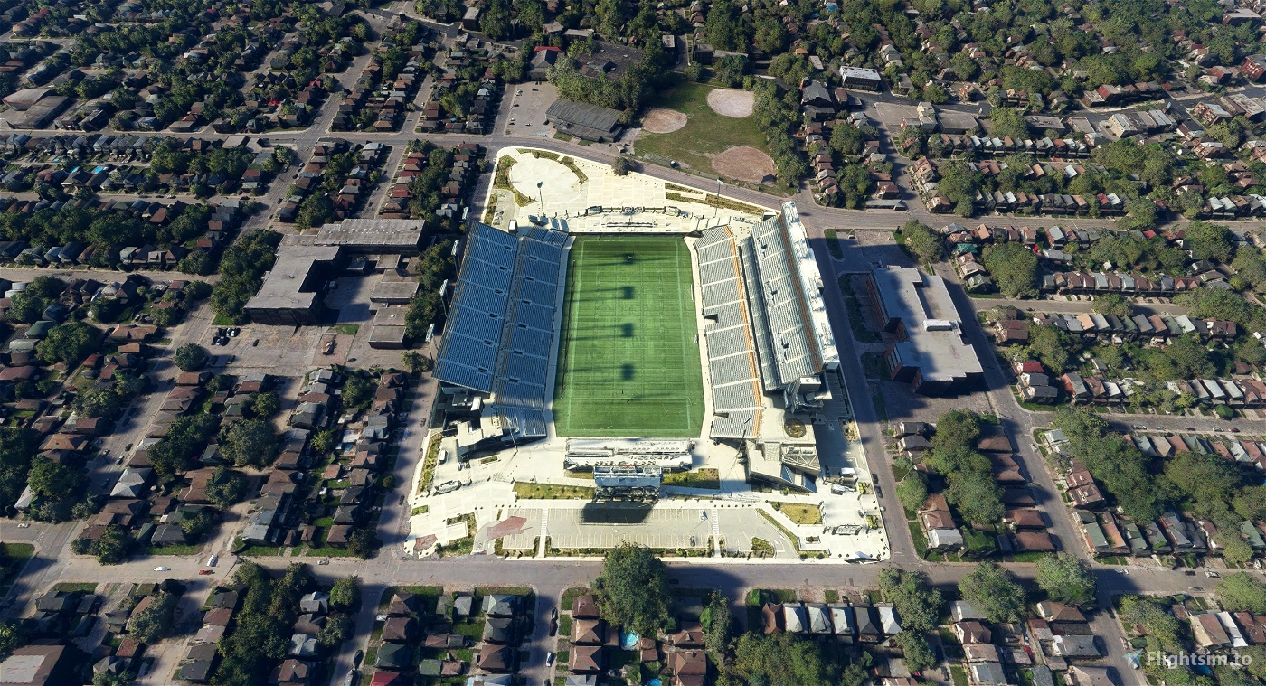 Aerial Photo  Tim Hortons Field
