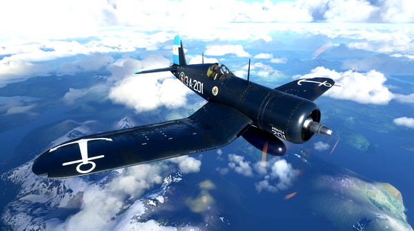 Goodyear FG-1D Corsair Argentinian Navy 30-A-201 - for Microsoft Flight Simulator