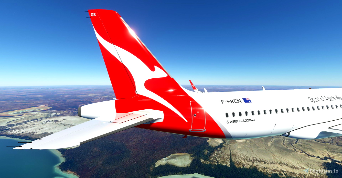 Qantas (2016) NEW LIVERY A320neo for Microsoft Flight Simulator | MSFS