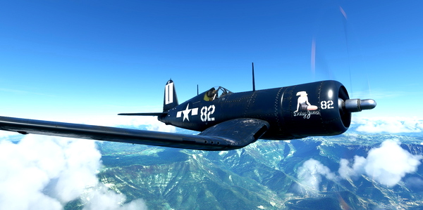 Goodyear FG-1D Corsair VMF-511 #82 "Daisy June" - for Microsoft Flight Simulator