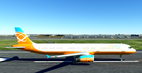 orbit airlines livery for PMP A321 - for Microsoft Flight Simulator